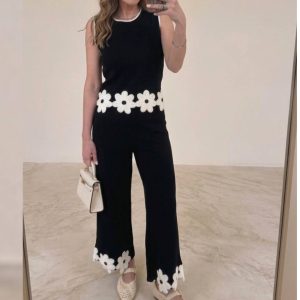 Set Flower Black
