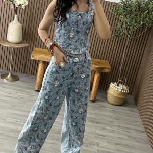 Set Flower Denim